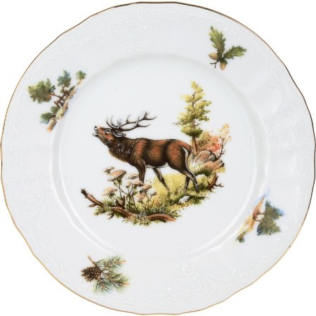 Dessert plate bernadotte, decor "Hunting Stories", 17 cm-2