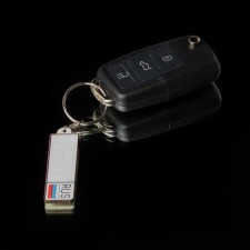 A car key keychain, number