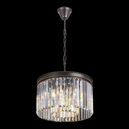 Suspended lamp Citilux "Martin" CL332081, 40x40x125 cm, 8x60W, E14, Black Color Black-1