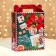 Gift box New Year's emerald vintage 17 x 7 x 25.5 cm