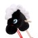 Soft toy "horse-horseman", on a stick, mix, black color