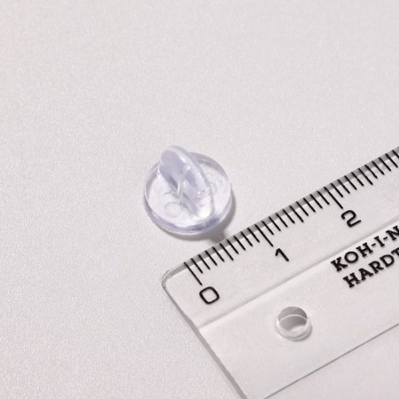 A plug for the icon, d = 1.1 cm, (set 10 pcs.), The color is transparent-2