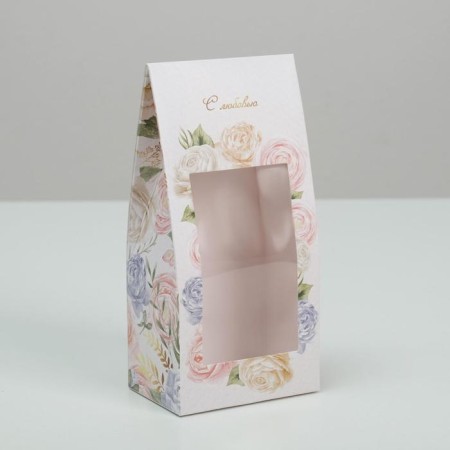 Confectionery box, packaging "With Love", 9 x 19 x 6 cm