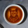 Ceramic cat saucer, 7.6 x 2 cm, white color