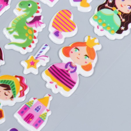 Plastic sticker voluminous "visiting the fairy tale" MIX 10x20 cm-3