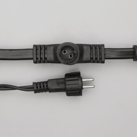 Garland "Curtain" 2 × 6 m, IP44, UMS, dark thread, 1440 LED, glow warm white, 220 V-5