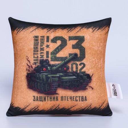 Antistress pillow decorative "Defender of the Fatherland", 21x20 cm-1