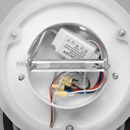 Sconces "circles" LED 42W white-black D.20cm-9