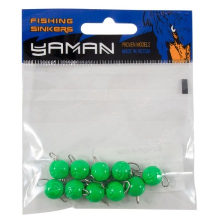 Cargo Cheburashka painted collapsible Yaman 10 pcs., 6 g, green-4