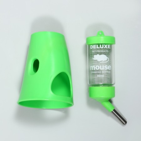 Drill 80 ml with a duma base for small rodents, 8 x 8 x 16.5 cm, green-1
