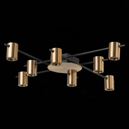 Ceiling lamp ST LUCE. SL1207.402.08. Veroli. 8x7 W, GU10, 85x85x11 cm, black color-1
