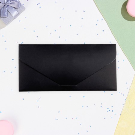 Money envelope "Congratulations!" gold in black, embossing, 16.5 x 8 cm-3
