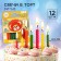 Set of candles for the cake "Happy Birthday", 12 pieces, lion and turtle