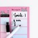 Magnetic planing A4 and erasing marker "notice how sweet I am,"