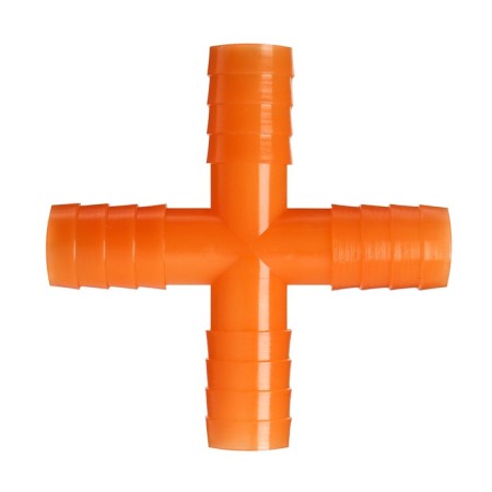 Cross, for hoses 3/4 "(19 mm), plastic