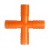 Cross, for hoses 3/4 "(19 mm), plastic