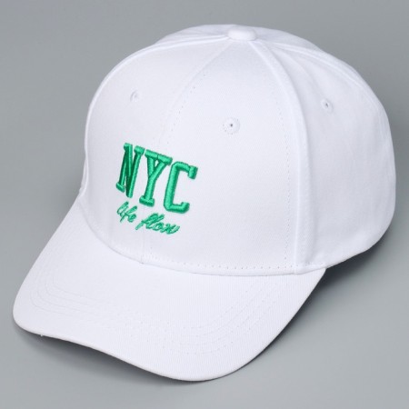 Кепка детская для девочки NYC, цвет белый, р-р 52-54, 5-7 лет-4