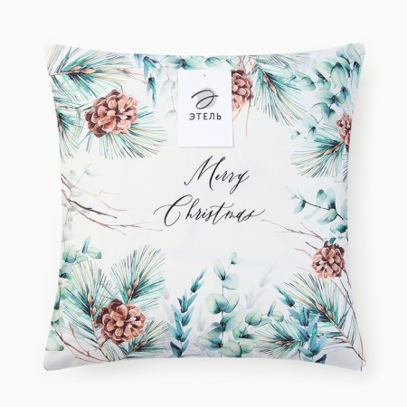 Case on the pillow Ethel "Merry Christmas" 40x40 cm, 100% p/e, velor-5
