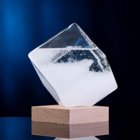 Barometer - Stormglass "Cuba" 10x10cm-3