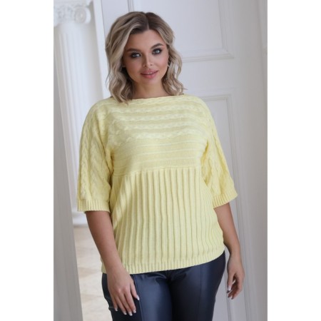 Female jumper, size 52, yellow color-8
