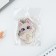 Key keychain children's acrylic "cat", 5.1 x 6.2 cm