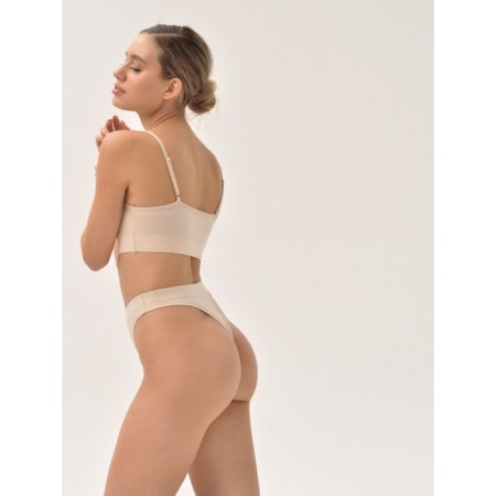 Female top on thin adjustable straps Mirey, size 48, bodily color-1