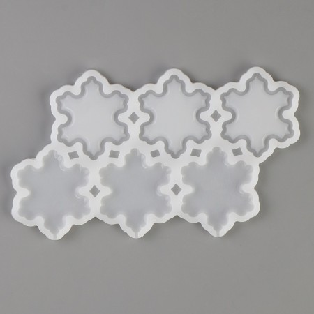 Silicone Mold "Snowflakes", universal 17.5 × 13 × 0.3 cm