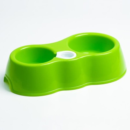 Double round bowl, 27 x 16 x 6.5 cm, green-3