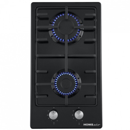 Honing panel Homsair Hge323GCBK, gas, 2 burners, black