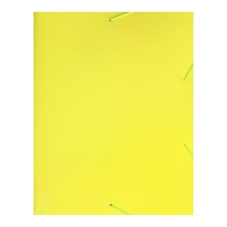 A4, 500 μm elastic band, calligrata "neon", spine 30 mm, neon, yellow-1
