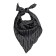 Black bandana with a pattern, p. 85 × 44 cm
