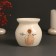 Aroma lamp ceramics "Inhale... exhale..." White 7.2x7.2x7.8 cm