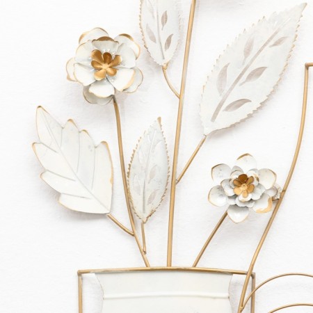 Wall metal decor "Vases with flowers" 52x4.5x69 cm-2