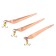 Vertical spinning "Yaman" catchy with the tee, size 45 mm, 3 g, color copper