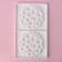 Form for mousse desserts and baking double shares "Coral", silicone, 30 × 17.5 cm, white color