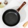 Granit Ultra Blue, D = 24 cm, removable handle, anti -stick coating, black color
