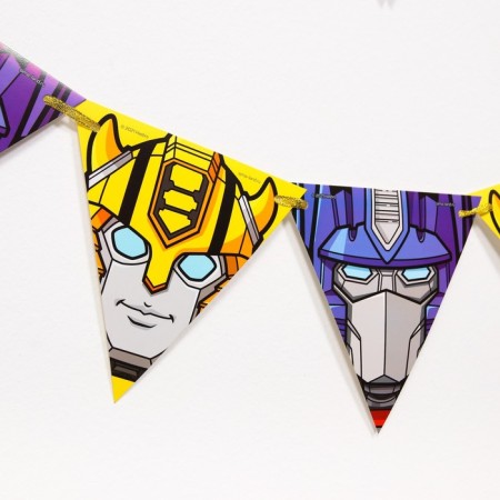 Garland on the tape "Optimus and Bumblebee", length 157 cm, transformers-2