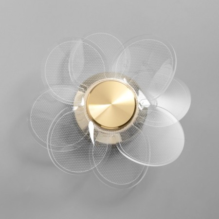 Bra "flower" Led 3000k gold 20x20x10cm-3