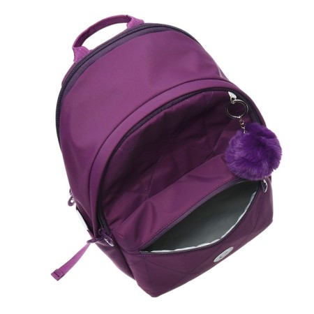 Youth backpack 38 x 27 x 13 cm, Grizzly, laptop department, black/purple-7