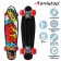 Penniboard Onlytop "Turbopushka", 56x16 cm, light wheels PU 60x45 mm, ABEC 7, aluminum frame