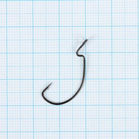 Offset hooks Yugana Wide Range Worm Big Eye, No. 8, 4 pcs.-1