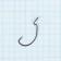 Offset hooks Yugana Wide Range Worm Big Eye, No. 8, 4 pcs.