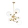 Suspension lamp ST LUCE. SL1150.203.08. Liora. 8x40 watts, E27, 65x65 cm, matte gold color