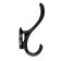 Furniture hook Cappio Wave, two -rod, black