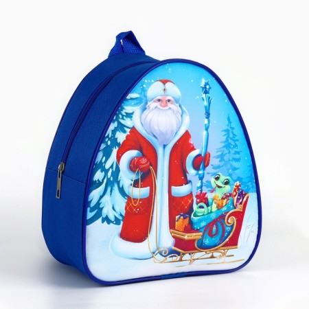 New Year's children's backpack "Santa Claus and Snake", 23x20.5cm, for the New Year-3