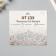 Sticker of rhinestones plastic on the face "Three flowers" silver 14.5x16 cm