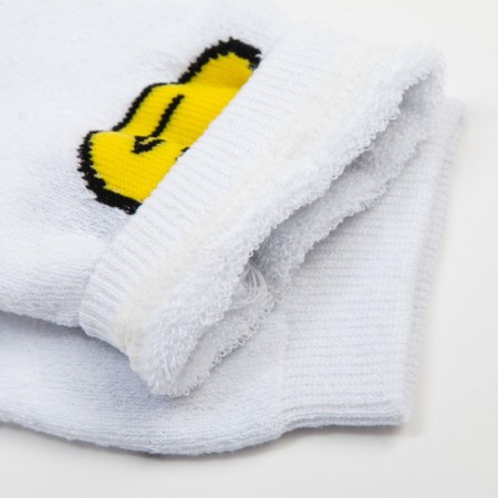 Women's terry socks "duck", white color, size 23-25-3