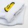 Women's terry socks "duck", white color, size 23-25