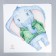 Sticker Plastic Interior color "Elephant in a green sweater" 40x39 cm
