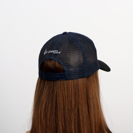 Men's cap with a net "Night", blue color, rn 56-7